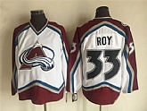 Avalanche 33 Patrick Roy White CCM Throwback Jersey,baseball caps,new era cap wholesale,wholesale hats